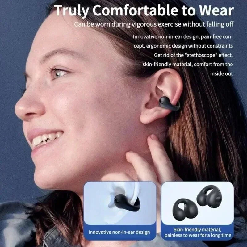 Open Ear Bluetooth Headphones – Bone Conduction Wireless Earbuds | Bluetooth 5.3 | IPX5 Waterproof | Sports & Running