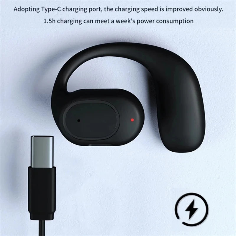Wireless Headphones Bluetooth Headset With Microphone Bone Conduction
